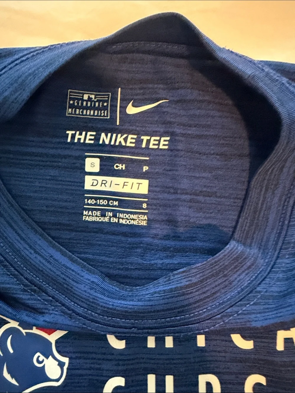 Nike Kids Royal Blue Chicago Cubs Baseball Shirt